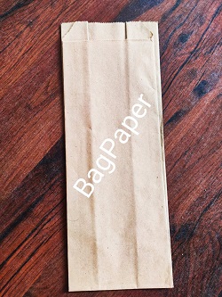 Паперовий пакет саше з бурого крафту